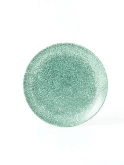 Assiette plate rond bleu porcelaine vitrifiée Ø 21,7 cm Raku Topaz - CHURCHILL Hot