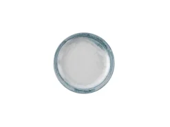 DUDSON Assiette plate rond bleu porcelaine vitrifiée Ø 20,3 cm Finca Limestone Hot