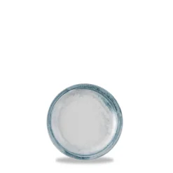 DUDSON Assiette plate rond bleu porcelaine vitrifiée Ø 15,2 cm Finca Limestone Discount