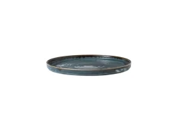 Assiette plate rond bleu porcelaine vitrifiée Ø 21 cm Harvest - DUDSON Hot