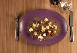 RAK Assiette plate rond bleu porcelaine vitrifiée Ø 24 cm Neo Fusion Best