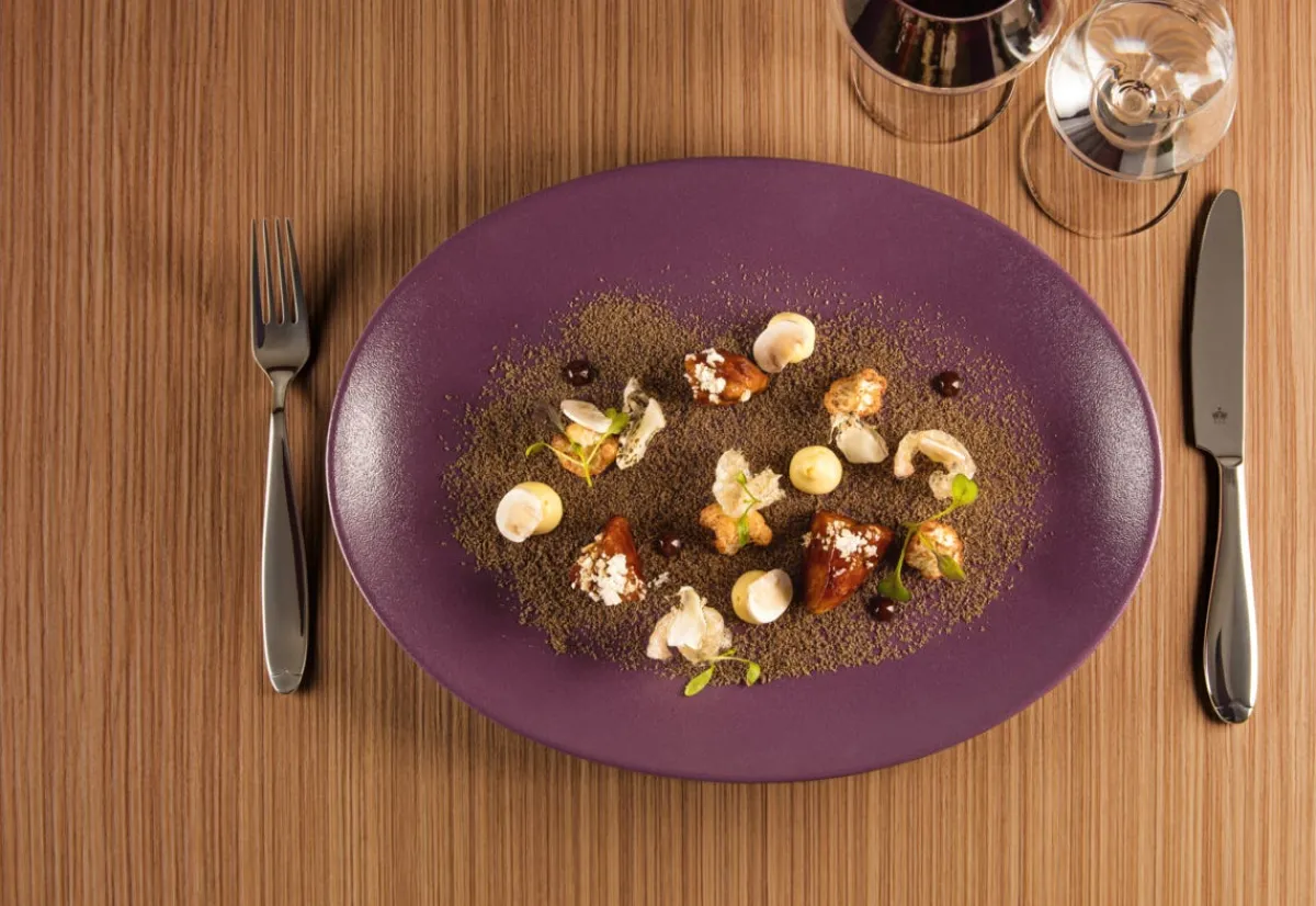 RAK Assiette plate rond bleu porcelaine vitrifiée Ø 24 cm Neo Fusion Best