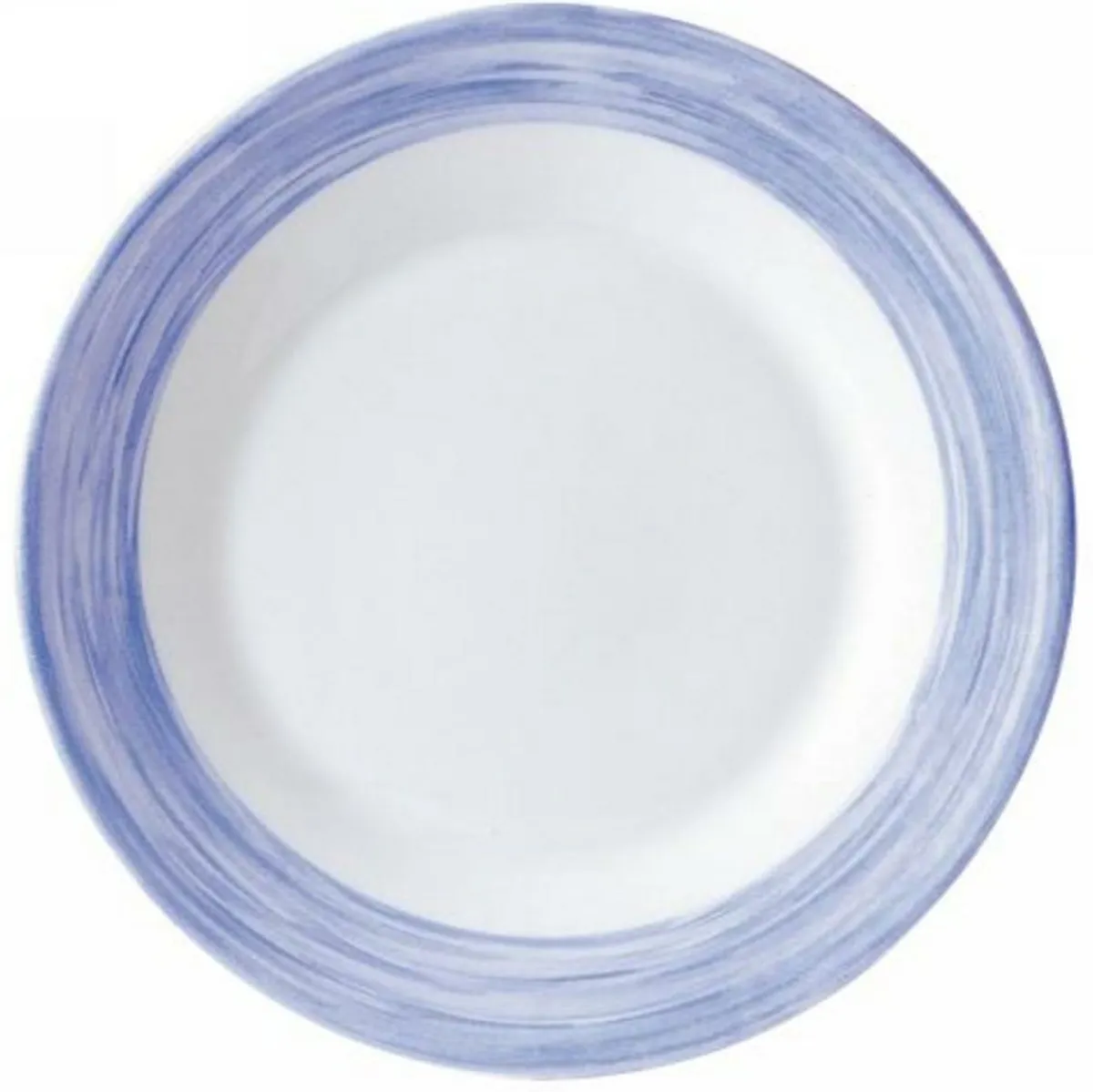 ARCOROC Assiette plate rond bleu verre opal Ø 19,5 cm Brush Best