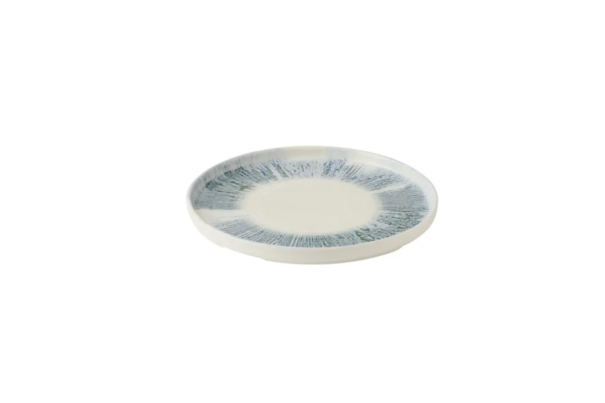 CHURCHILL Assiette plate rond Blue porcelaine vitrifiée Ø 26 cm Lyra