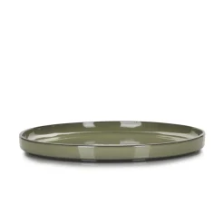 Assiette plate rond cardamome porcelaine culinaire Ø 21 cm  Caractère - REVOL Outlet