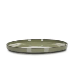 Assiette plate rond cardamome porcelaine culinaire Ø 28 cm Caractère - REVOL Online