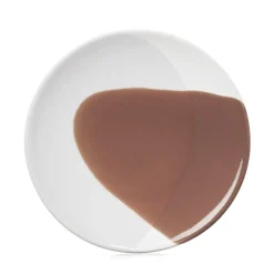 Assiette plate rond cognac porcelaine culinaire Ø 28 cm Confluence - REVOL Hot