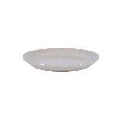 PRO.MUNDI Assiette plate rond écru grès émaillé Ø 24 cm Gres Couleur New