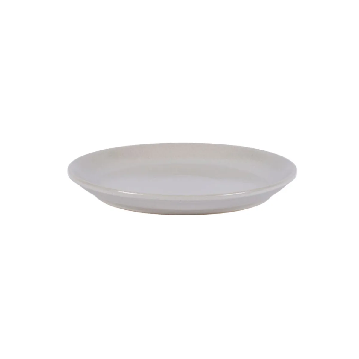 PRO.MUNDI Assiette plate rond écru grès émaillé Ø 24 cm Gres Couleur New