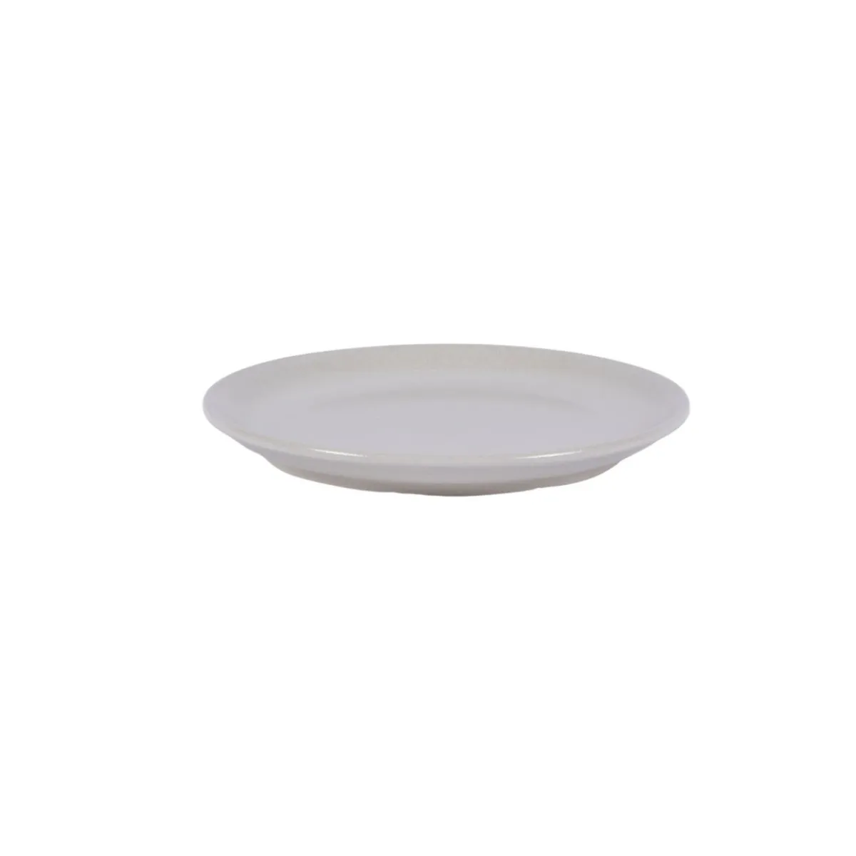 PRO.MUNDI Assiette plate rond écru grès émaillé Ø 19 cm Gres Couleur Outlet