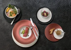 Assiette plate rond cuivre porcelaine Ø 29 cm Copper Glow - VILLEROY & BOCH