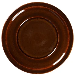 Assiette plate rond cuivre porcelaine vitrifiée Ø 31,8 cm stone Ease - RAK New