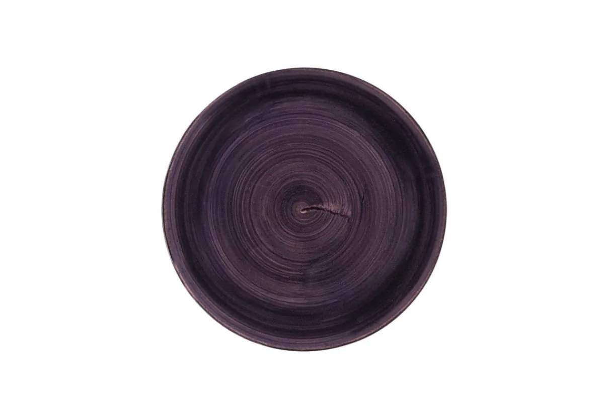 CHURCHILL Assiette plate rond deep purple porcelaine vitrifiée Ø 26 cm Stonecast Patina Sale