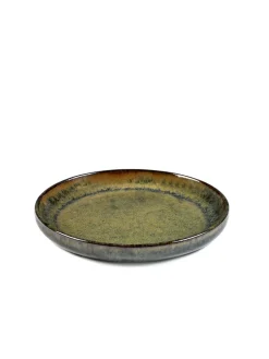 Assiette plate rond gris grès émaillé Ø 16 cm Surface - SERAX Sale