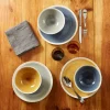 PRO.MUNDI Assiette plate rond gris grès émaillé Ø 25,5 cm Winter Discount