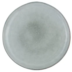 PRO.MUNDI Assiette plate rond gris grès émaillé Ø 28 cm Sky Hot