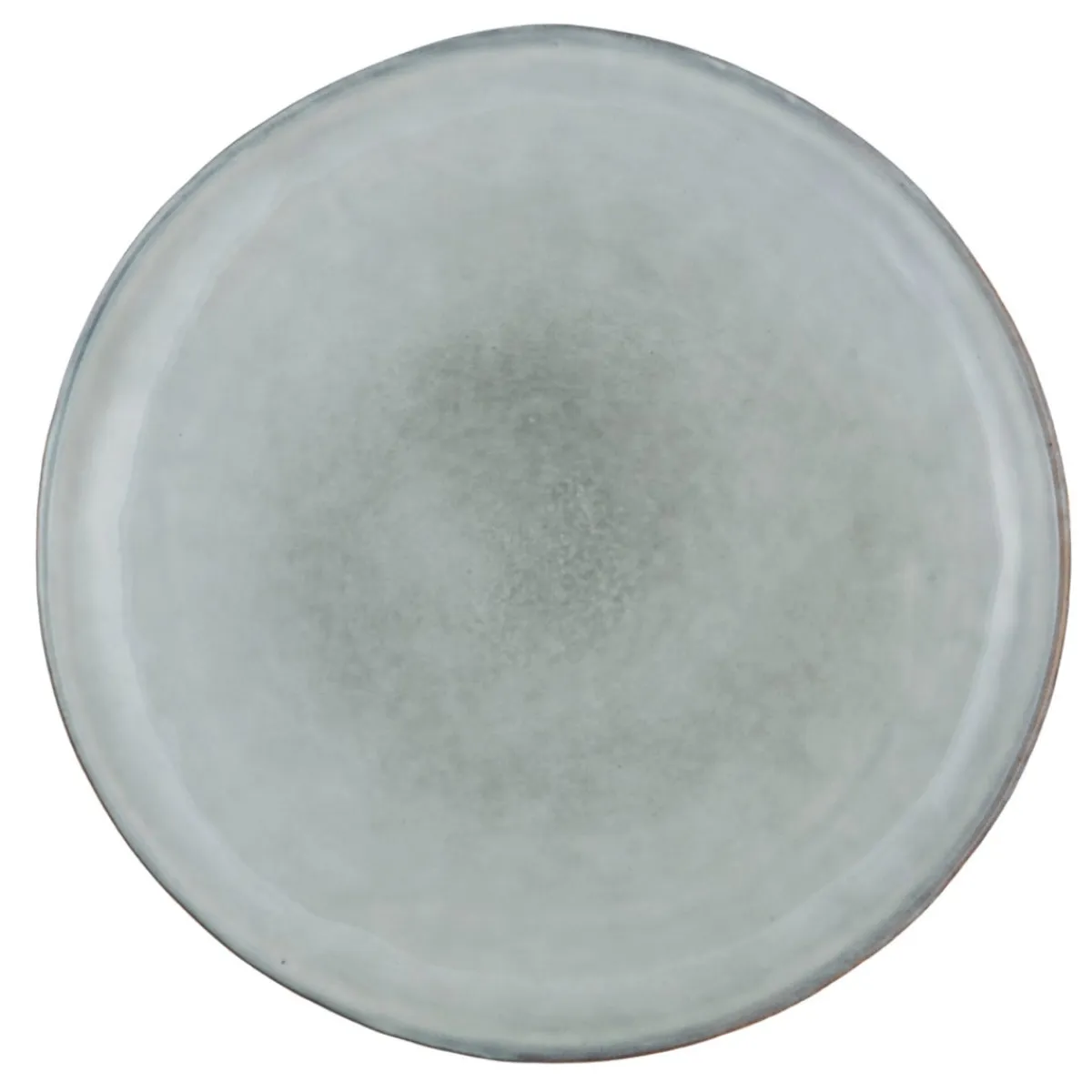 PRO.MUNDI Assiette plate rond gris grès émaillé Ø 28 cm Sky Hot