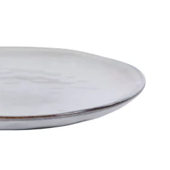 PRO.MUNDI Assiette plate rond gris grès émaillé Ø 28 cm Sky Hot
