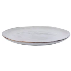 PRO.MUNDI Assiette plate rond gris grès émaillé Ø 28 cm Sky Hot