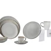 PRO.MUNDI Assiette plate rond gris grès émaillé Ø 20 cm Sky Best