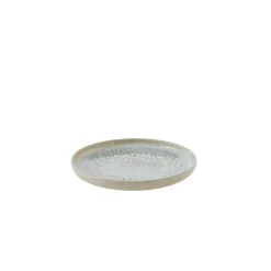 ACCOLADE Assiette plate rond gris grès émaillé Ø 17 cm Tropic New