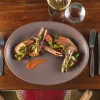 Assiette plate rond gris porcelaine vitrifiée Ø 15 cm Neo Fusion - RAK New
