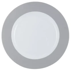 Assiette plate rond gris porcelaine Ø 26 cm Roma Color - PRO.MUNDI Clearance