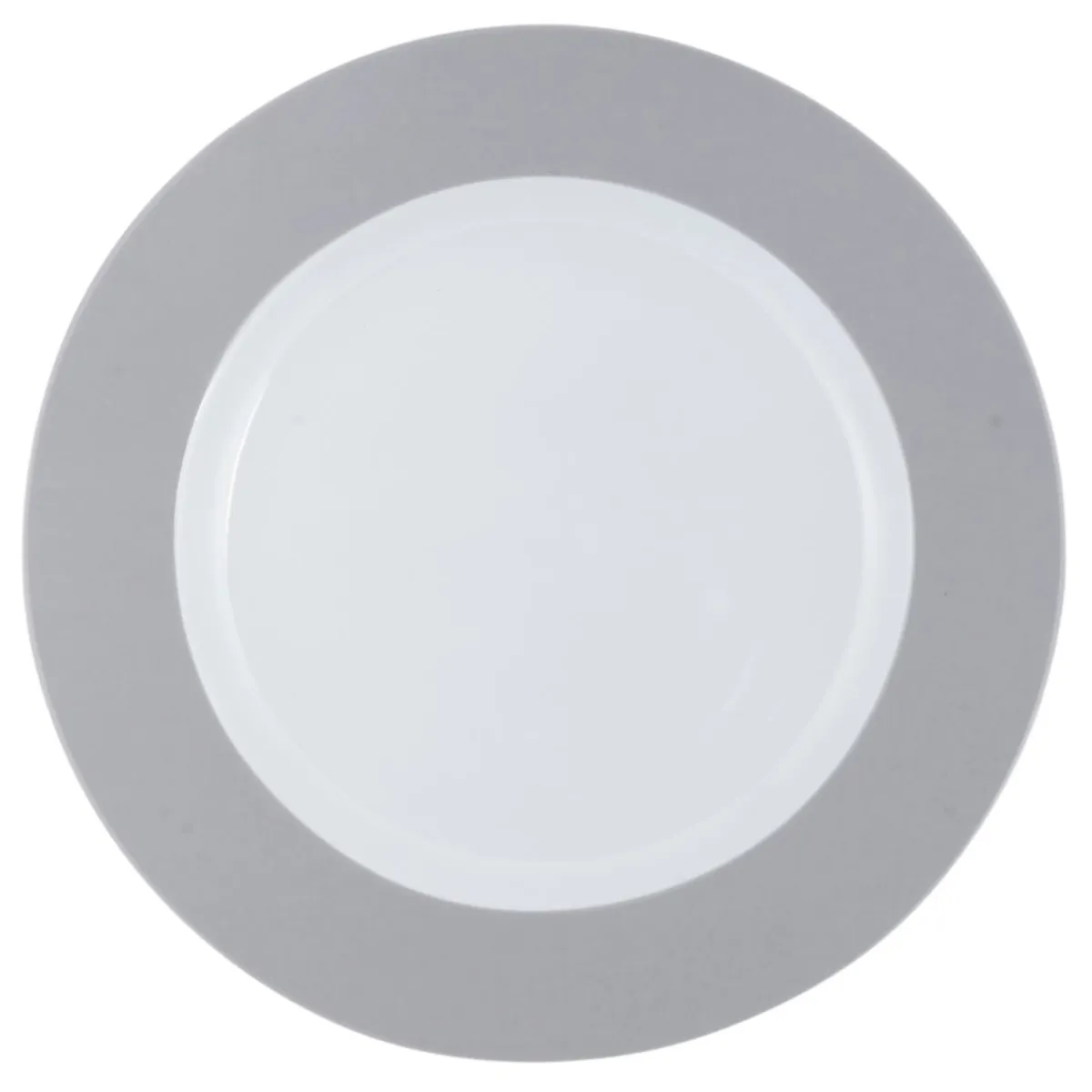Assiette plate rond gris porcelaine Ø 26 cm Roma Color - PRO.MUNDI Clearance