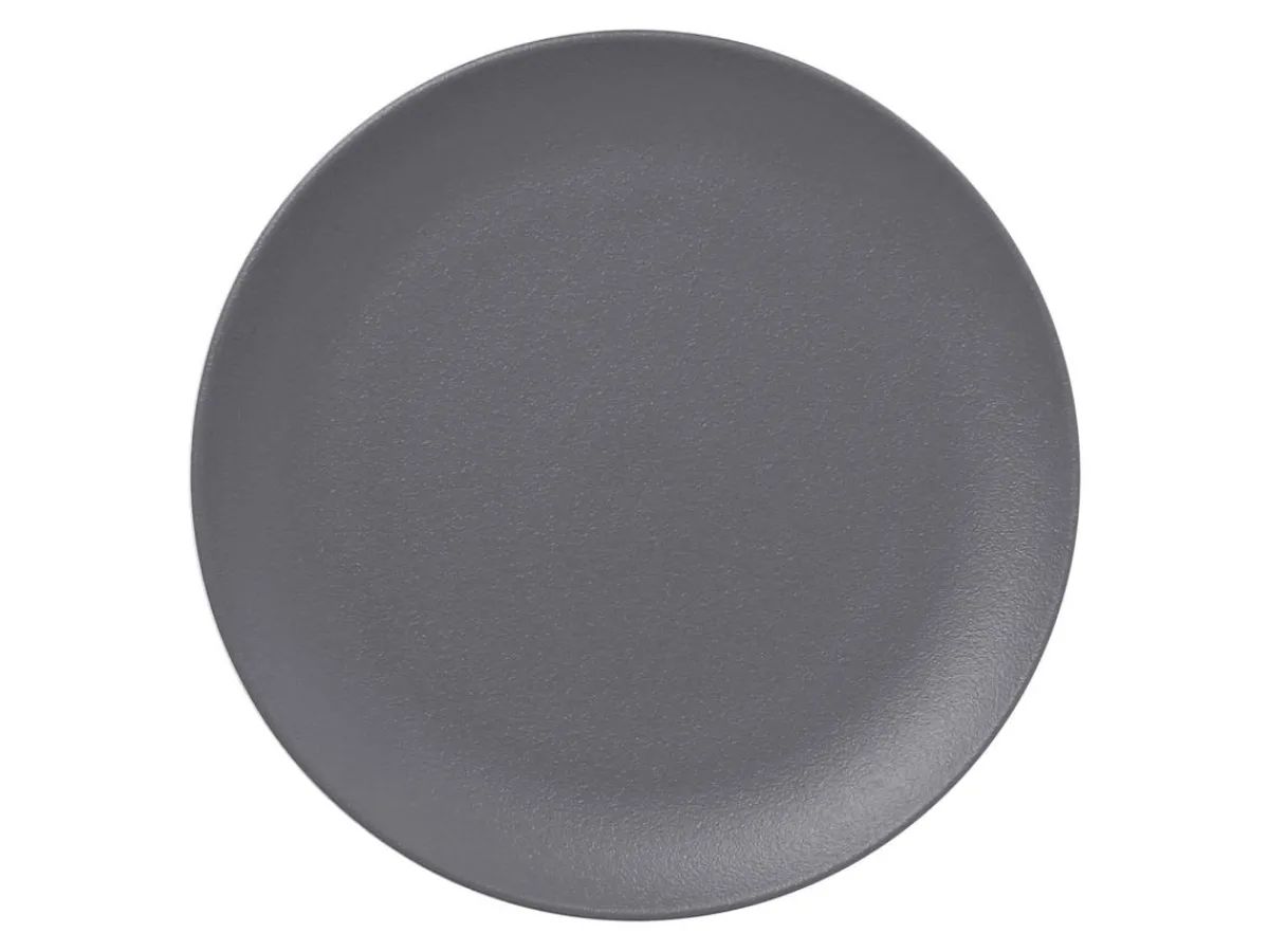 RAK Assiette plate rond gris porcelaine vitrifiée Ø 24 cm Neo Fusion New