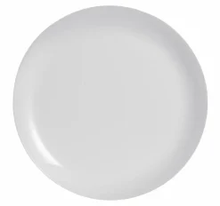 ARCOROC Assiette plate rond gris verre opal Ø 27,3 cm Evolutions   Clearance