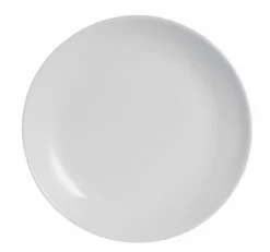 ARCOROC Assiette plate rond gris verre opal Ø 19 cm Evolutions Hot