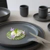 Assiette plate rond grès émaillé Ø 22 cm Tornado - ACCOLADE Discount