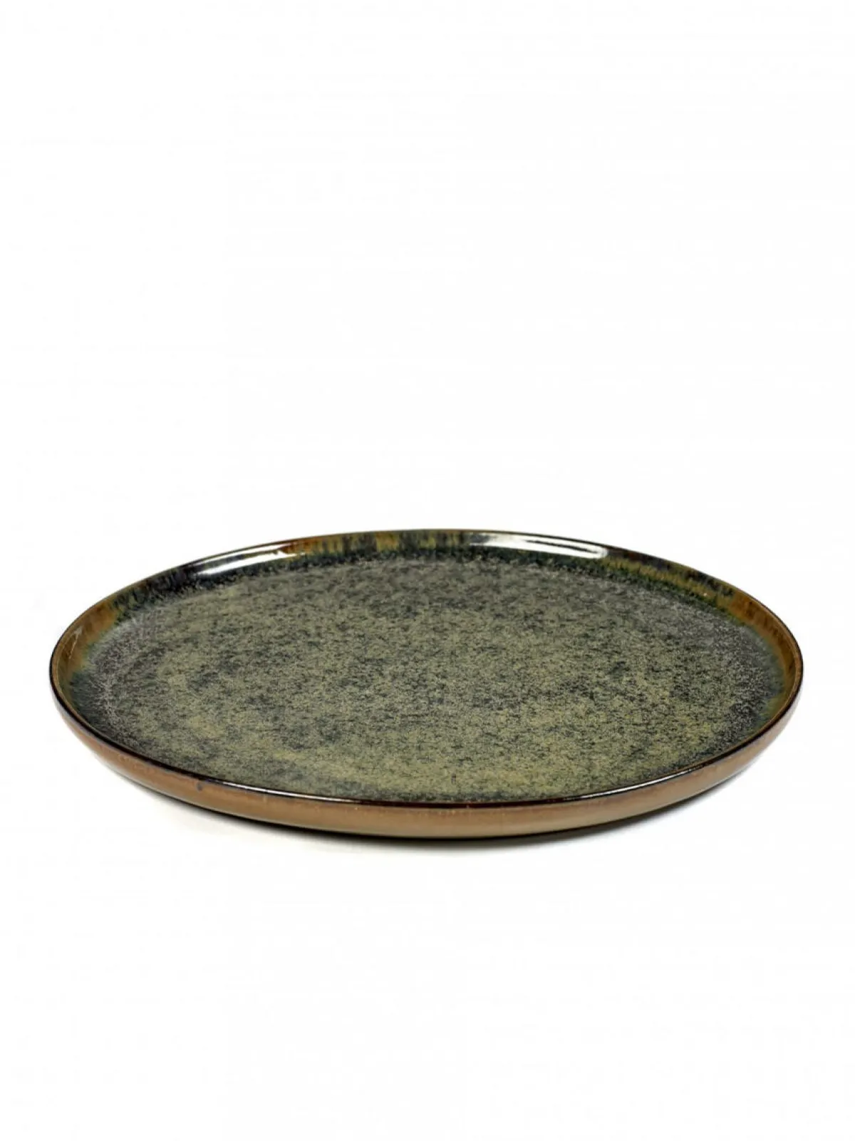 SERAX Assiette plate rond indi grey grès émaillé Ø 24 cm Surface Online
