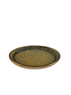SERAX Assiette plate rond indi grey grès émaillé Ø 16 cm Surface New