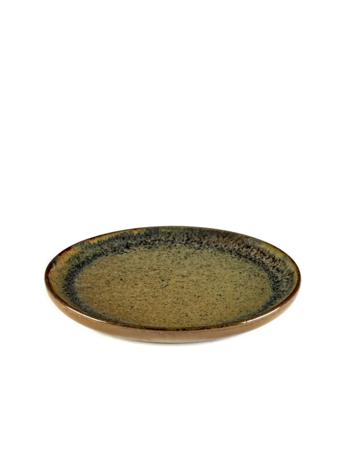 SERAX Assiette plate rond indi grey grès émaillé Ø 16 cm Surface New