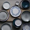 DUDSON Assiette plate rond Ink porcelaine vitrifiée Ø 26 cm Harvest Mediterranean Hot