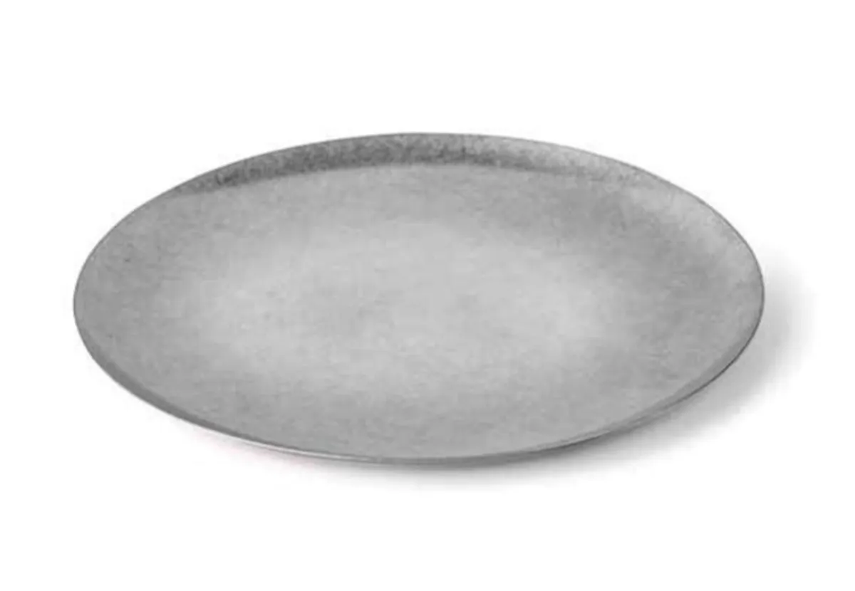 Assiette plate rond inox Ø 19 cm Vintage - PUJADAS Sale