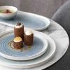 PRO.MUNDI Assiette plate rond ivoire grès émaillé Ø 22 cm Pacific Online