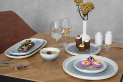 PRO.MUNDI Assiette plate rond ivoire grès émaillé Ø 22 cm Pacific Online