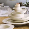 Assiette plate rond ivoire porcelaine vitrifiée Nordic - RAK Outlet
