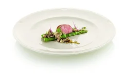Assiette plate rond ivoire porcelaine vitrifiée Ø 20,7 cm Anna - RAK Sale
