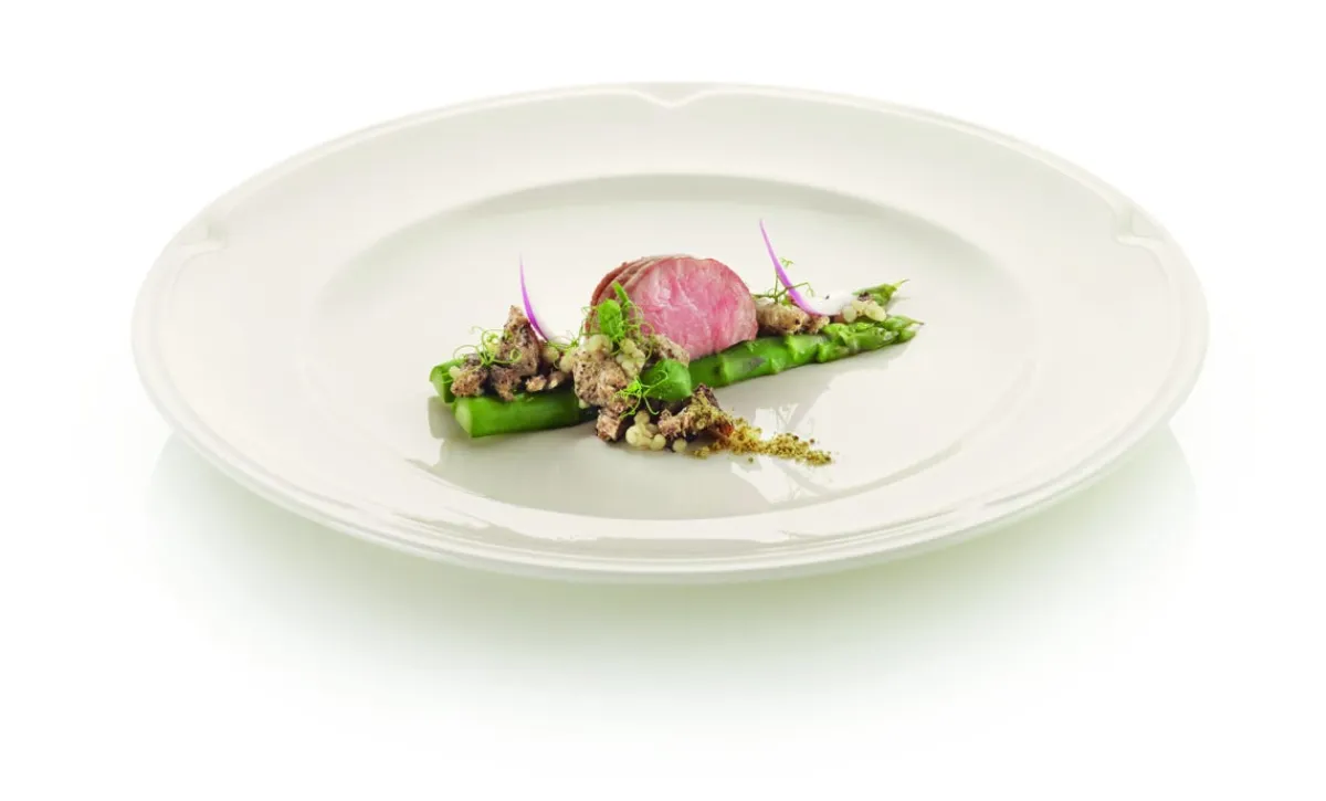 Assiette plate rond ivoire porcelaine vitrifiée Ø 27 cm Anna - RAK Discount