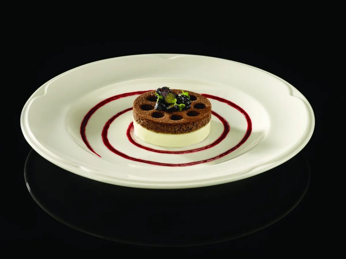 Assiette plate rond ivoire porcelaine vitrifiée Ø 27 cm Anna - RAK Discount