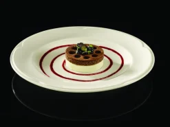 Assiette plate rond ivoire porcelaine vitrifiée Ø 23,7 cm Anna - RAK