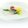 Assiette plate rond ivoire porcelaine vitrifiée Ø 23 cm Banquet - RAK Clearance