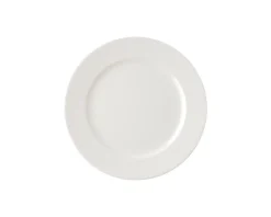 Assiette plate rond ivoire porcelaine vitrifiée Ø 23 cm Banquet - RAK Clearance