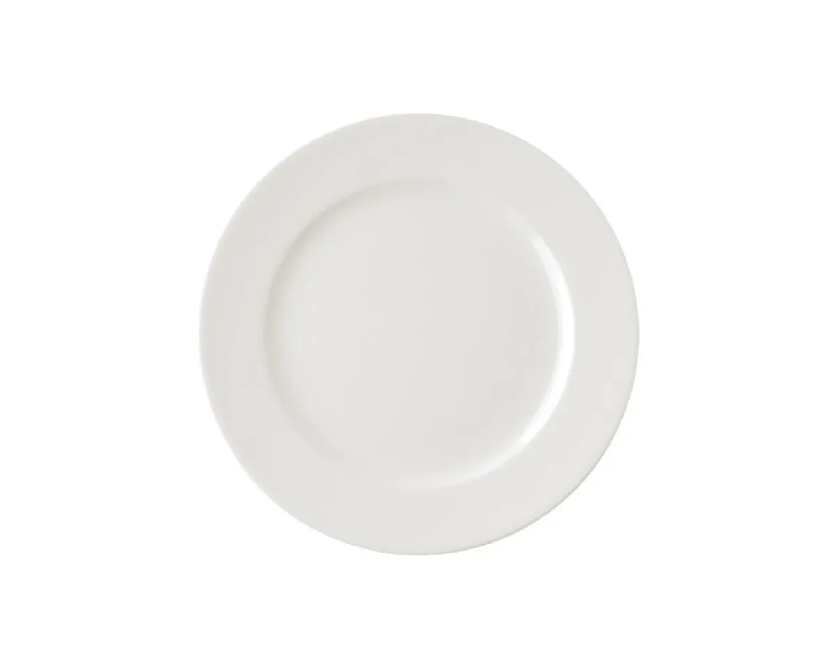 Assiette plate rond ivoire porcelaine vitrifiée Ø 23 cm Banquet - RAK Clearance