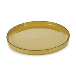 REVOL Assiette plate rond jaune porcelaine culinaire Ø 26 cm Caractère Best