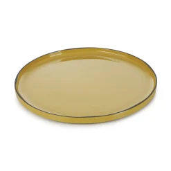 REVOL Assiette plate rond jaune porcelaine culinaire Ø 30 cm  Caractère Discount
