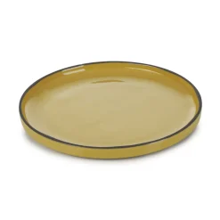 REVOL Assiette plate rond jaune porcelaine culinaire Ø 21 cm Caractère Sale